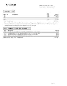 New 2023 Chase Bank Statement Template – Chase Business Complete ...