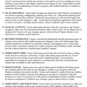Residential Lease Agreement Template