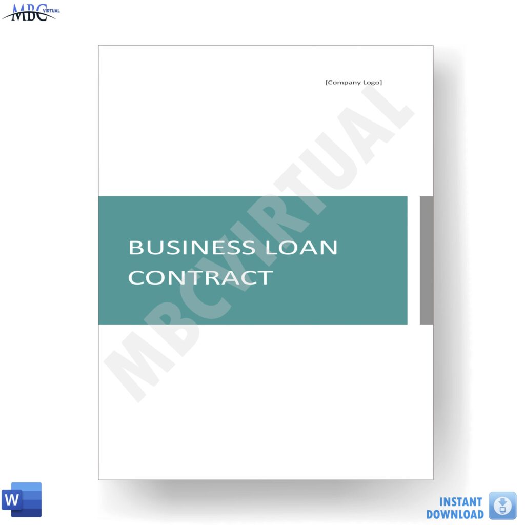 Business Loan Contract Template - Mbcvirtual