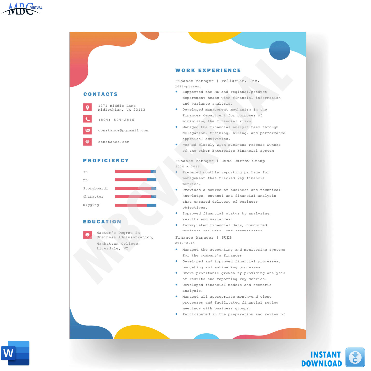 Commercial Real Estate Paralegal Resume Template MbcVirtual   Editable Resume Word Template Mbcvirtual 16 1536x1536 