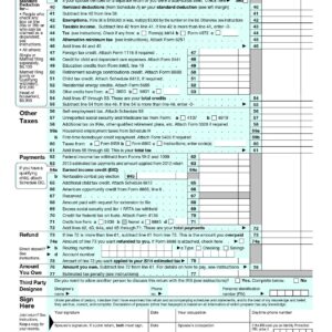 Form 1040, U.S. Individual Income Tax Return 2013