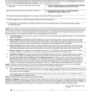 Form 4506-T, Request for Transcript of Tax Return 2013