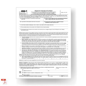 Form 4506-T, Request for Transcript of Tax Return 2015