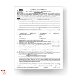 Form 9465, Installment Agreement Request 2013