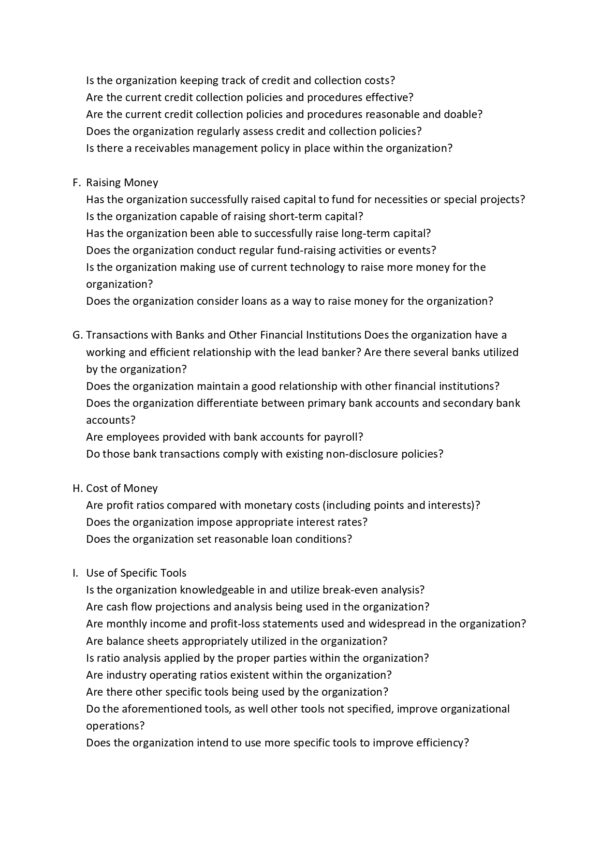 Management Audit Checklist Template - MbcVirtual