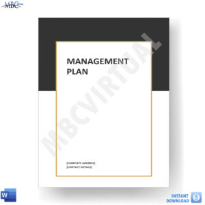 Management Plan Template