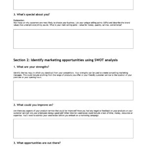 Marketing Plan Template