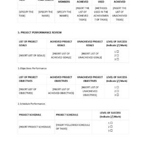 Project Closure Report Template
