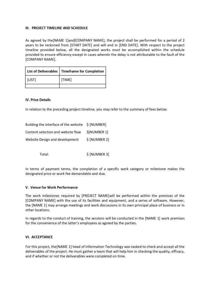 Statement of Work Template - MbcVirtual