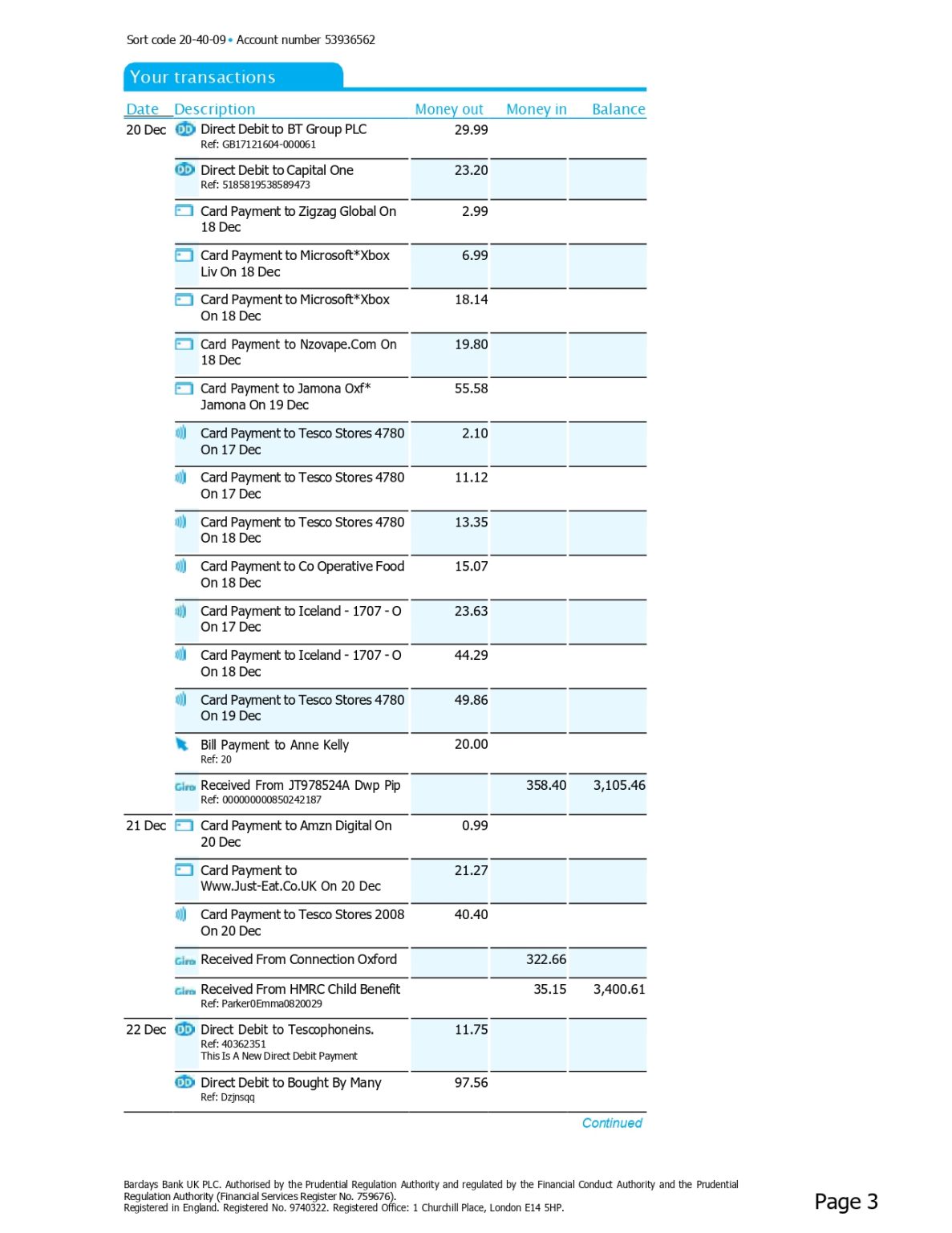 New 2023 Barclays UK Bank Statement Template MbcVirtual