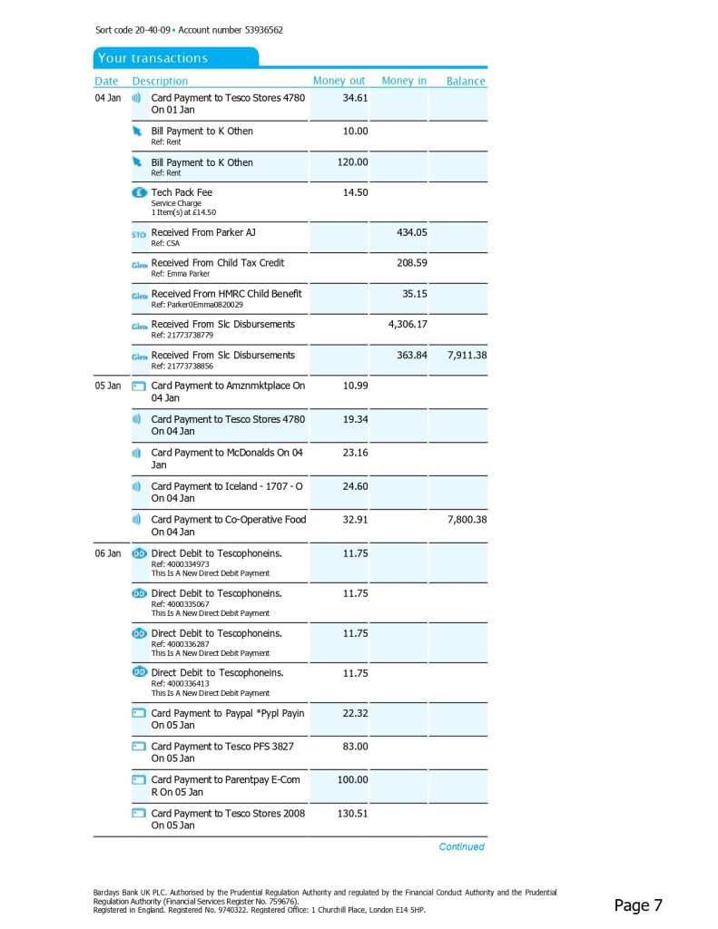 New 2023 Barclays UK Bank Statement Template MbcVirtual