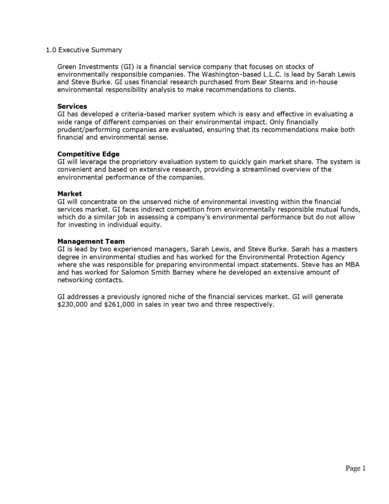 Pro Financial Services Business Plan Template MbcVirtual