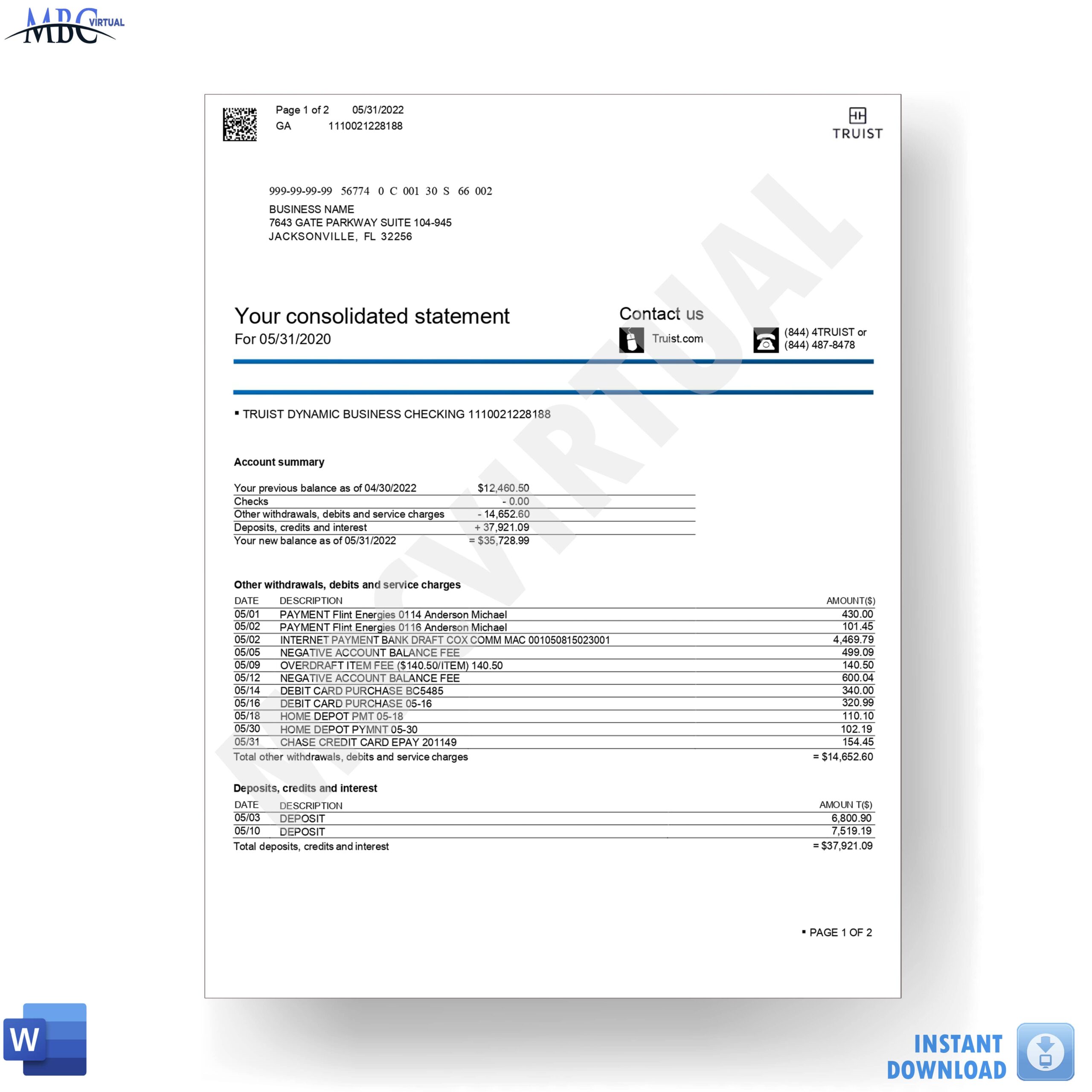 Truist Bank Statements Ubicaciondepersonas cdmx gob mx