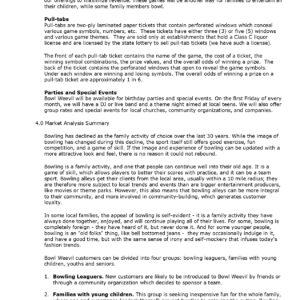 Pro Bowling Center Business Plan Template