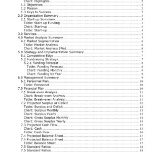 Pro Youth Sports Nonprofit Business Plan Template
