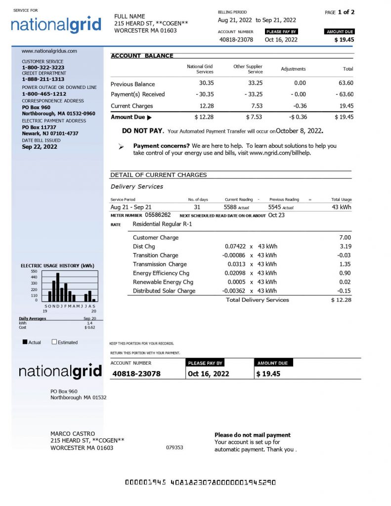 National Grid Bill Template - MbcVirtual