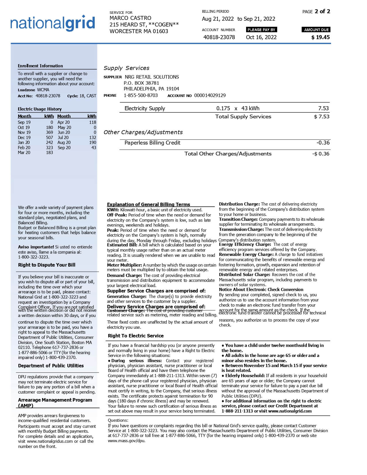 National Grid Bill Template MbcVirtual