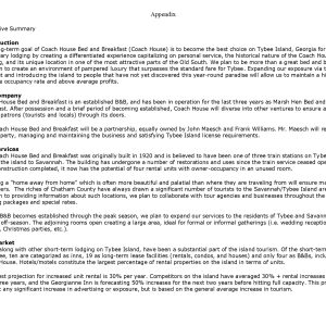 Pro Bed and Breakfast Business Plan Template