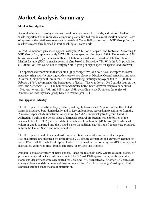 Pro Clothing Manufacturer Business Plan Template MbcVirtual