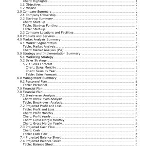 Pro Indoor Soccer Facility Business Plan Template