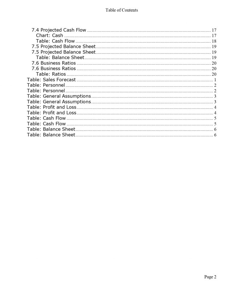 sample of plumbing business plan