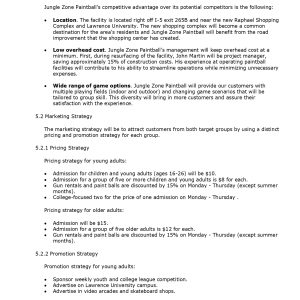 Pro Paintball Facility Business Plan Template