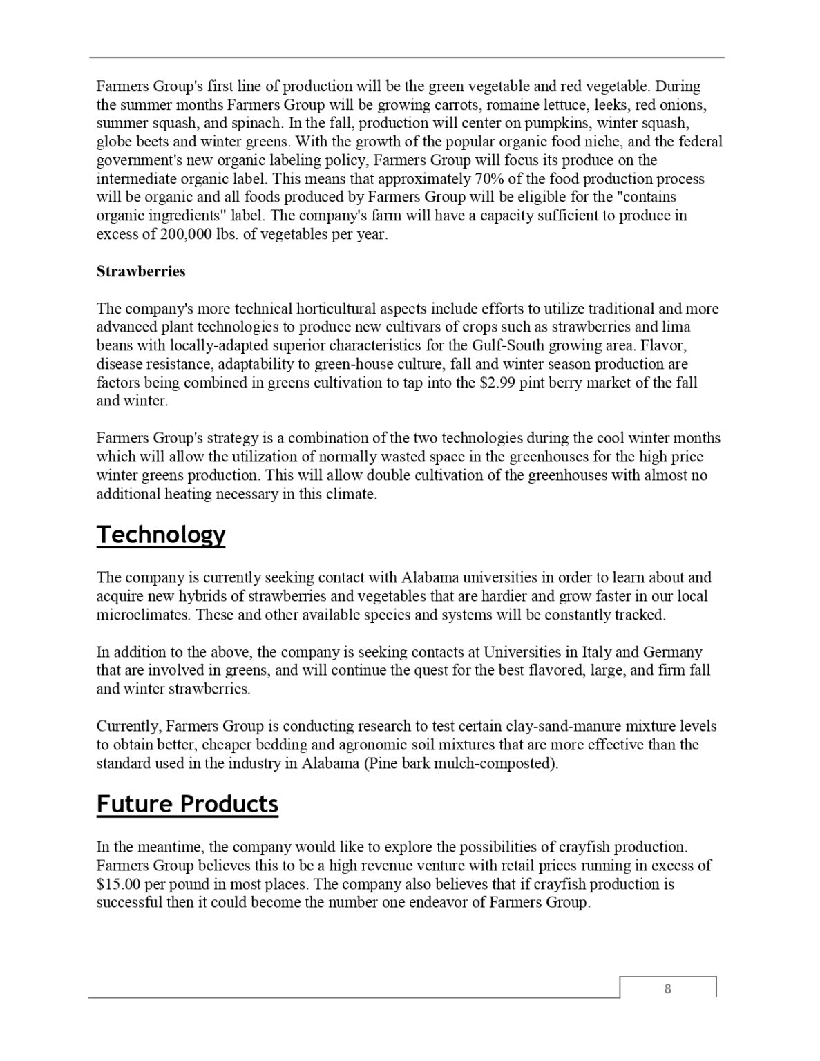 fruit farm business plan pdf