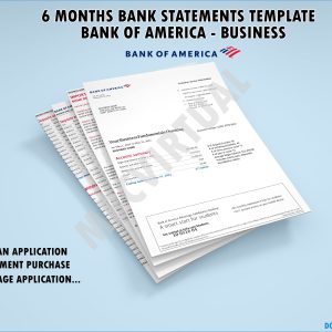 6 Months Bank of America Statements – Business Fundamentals Checking