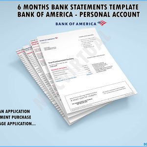 6 Months Bank of America Statements – Personal Fundamental Checking