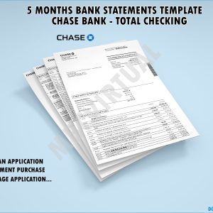 5 Months Chase Statements – Chase Total Checking