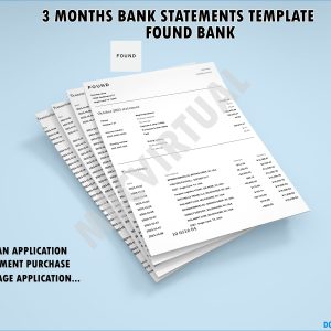 3 Months Found Bank Statements