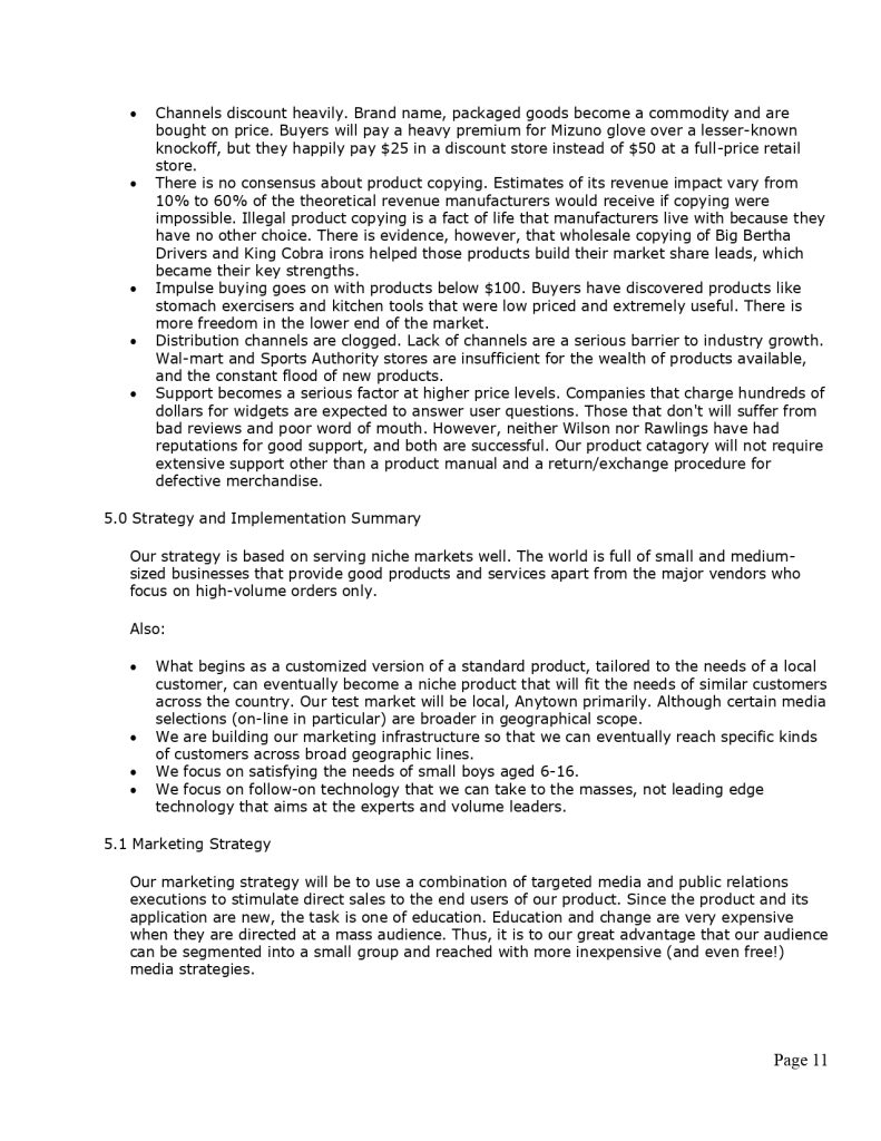 Pro Sports Medical Equipment Business Plan Template MbcVirtual