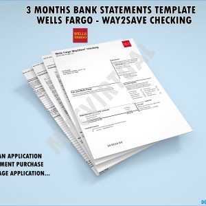 3 Months Wells Fargo Statement – Way2save checking