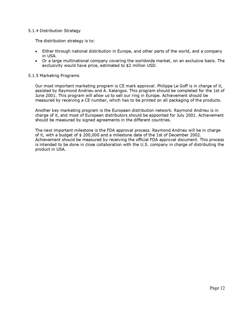 Pro Surgical Medical Equipment Business Plan Template MbcVirtual