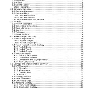 Pro Home Decoration Fabrics Business Plan Template