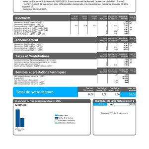 Engie Bill Electricity Template